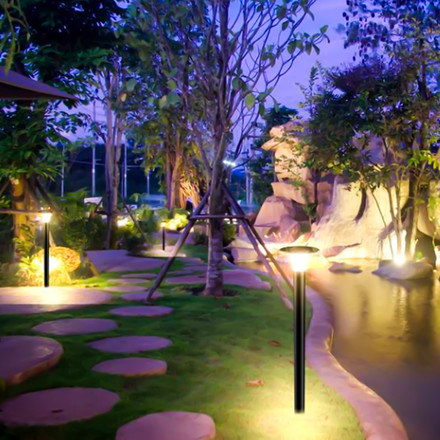 LED Соларна Наземна Лампа 15W Диамант Черна CCT SKU 23005 V-TAC