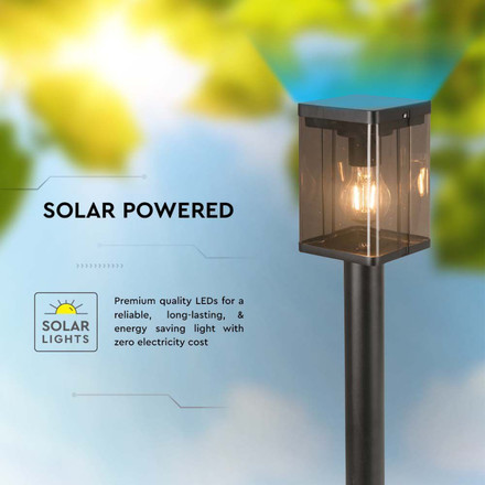 2.5W LED Sollar Bollard Lamp E27 With Microwave Sensor IP44