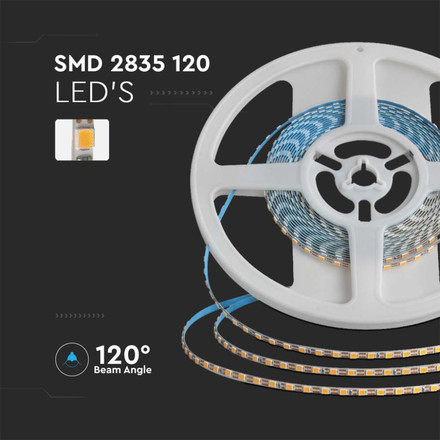 LED Strip SMD 2835 - 120LED  Double PCB 3mm 6500K 8W/M