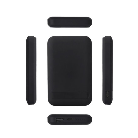 Магнитна Безжична Външна Батерия 10000mah С Метален Ринг Черна SKU 23038 V-TAC