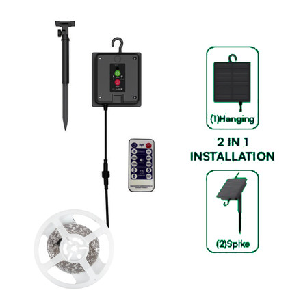 LED Соларен Сет Лента 4000K IP67 SKU 23045 V-TAC