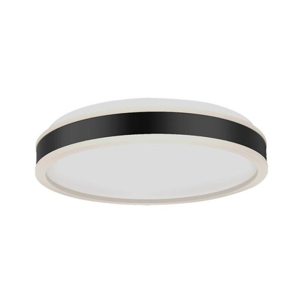 18W LED Designer Light Round Black Finish 4000K Dimmable