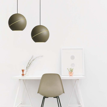 8.5W LED Hanging Lamp Φ180 Champagne Gold Body 3000K