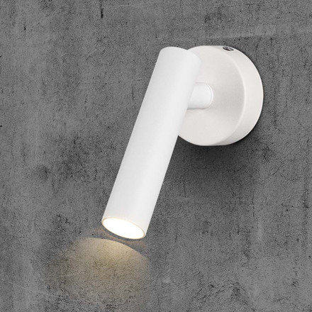 2W LED Wall Mounted Spotlight Round 3000K White Body