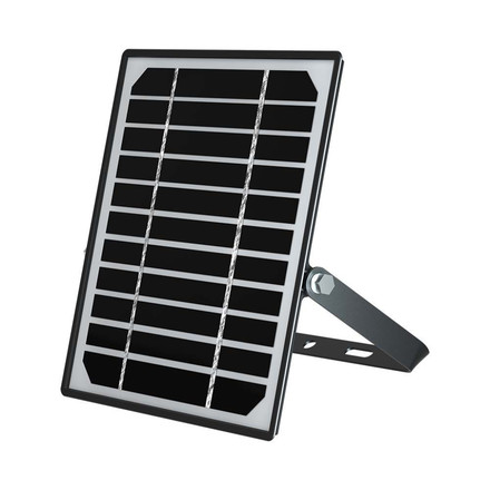 10W LED Solar Floodlight LiFePo Battery 3.7V Black 6000K