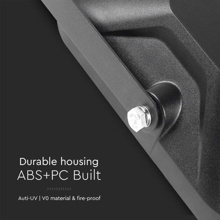 LED Соларен Прожектор 10W 6400K Бяло Тяло SKU 10314 V-TAC