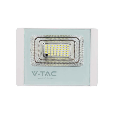 LED Соларен Прожектор 20W 6400K Бял SKU 10409 V-TAC