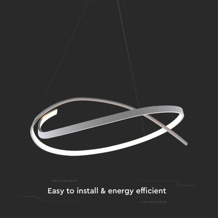 48W LED Designer Hanging Light 800*1200MM Triac Dimmable 4000K White