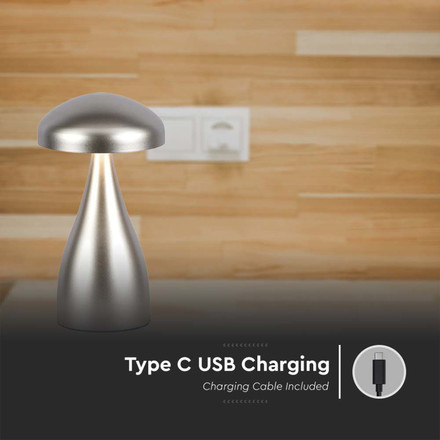 LED Настолна Лампа с Батерия 3в1 Шампанско SKU 7897 V-TAC