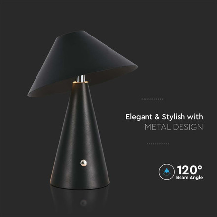LED Настолна Лампа с Батерия 3в1 Черна SKU 7947 V-TAC