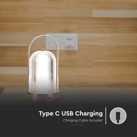 LED Настолна Лампа с Батерия Бронз 3в1 SKU 7991 V-TAC