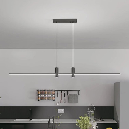 19W LED Designer Hanging Lamp Black 3000K