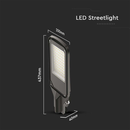 100W LED Street Light 6500K