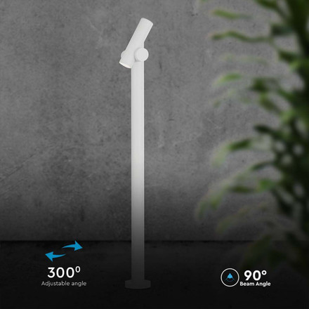 Наземен Спот 2 по 2.6W 3000К IP44 Бял SKU 10476 V-TAC