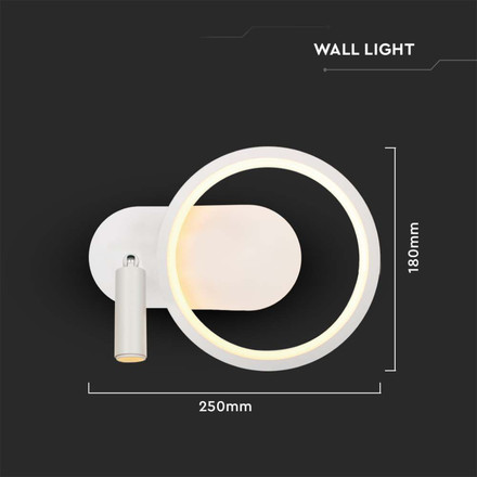 14W LED Designer Lampshade 250*100*180MM White Body 4000K