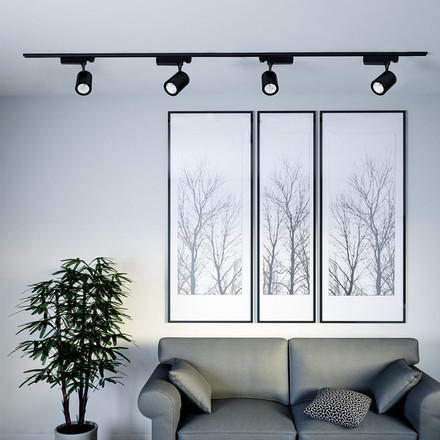 LED Прожектор Релсов Монтаж 35W 6000К Черен SKU 211287 V-TAC