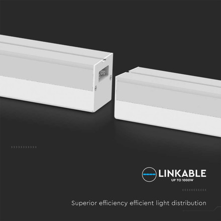 40W LED Linear Light White Body 6500K