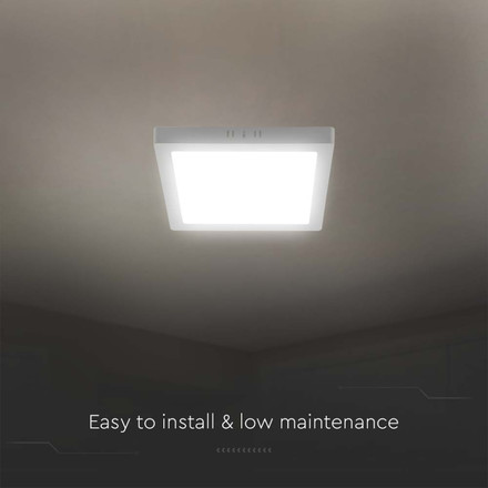 24W LED Backlit Surface Mounted Panel Square 4000K