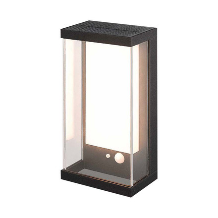 1W Garden Wall Light 3000K Black IP65