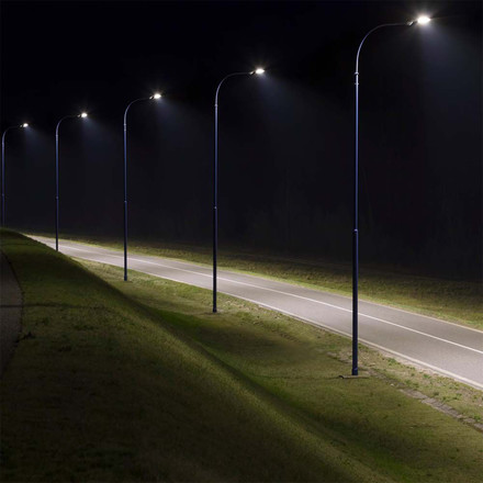 LED Улична Лампа 50W 4000К с адаптер рогатка SKU 7888 V-TAC