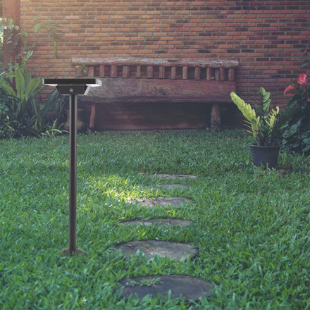 2W LED Solar Spike Aluminum Base 3in1