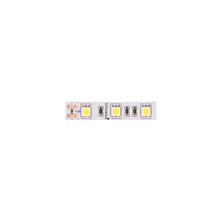 LED лента бяла IP65 5м 12V 13.5W-m 6500K SMD 5050 КОД NGW5060W Ultralux