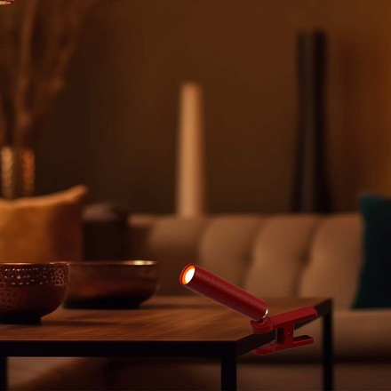 LED Настолна Лампа Магнитна 3W 4000K Червено Тяло SKU 23043 V-TAC