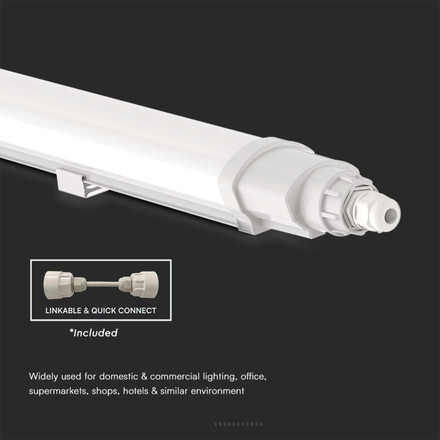 LED Waterproof Lamp L-SERIES 1200mm 36W 4000K Linkable