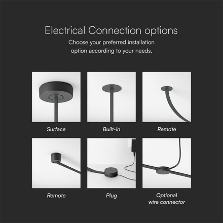 LED Магнитен Осветител Въже 10W 120 градуса 3000K Пясъчно Черно Тяло SKU 23108 V-TAC