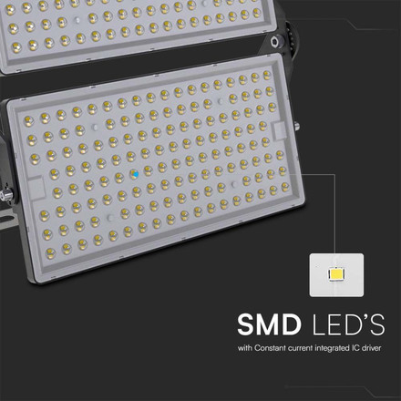 LED Прожектор С Кабел 500W 6500K Черно Тяло IP65 120LM-W SKU 97212 V-TAC