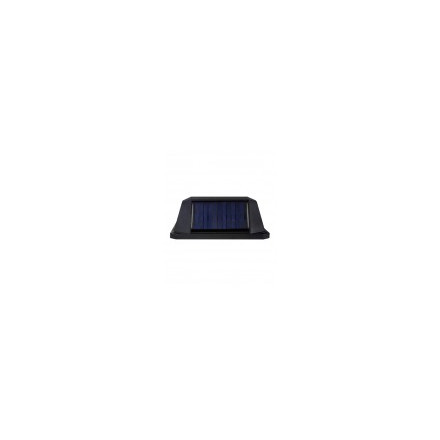 SOLAR LED WALL FIXTURE SOLIGHT-V 3W 170Lm 6500K (COOL WHITE) 37V 2400mAh IP44 BLACK PIR SENSOR