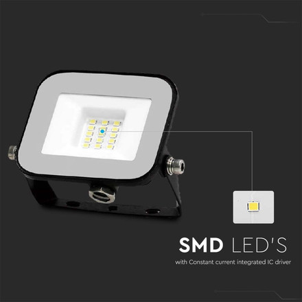 10W LED Floodlight SMD SAMSUNG CHIP PRO-S Grey Body 6500K