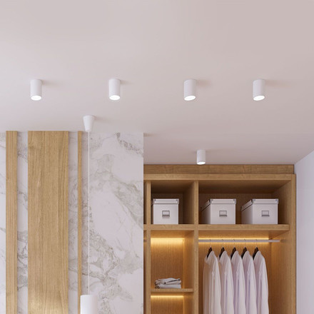 Луничка външен монтаж GU10 Корпус Бял SKU 10379 V-TAC