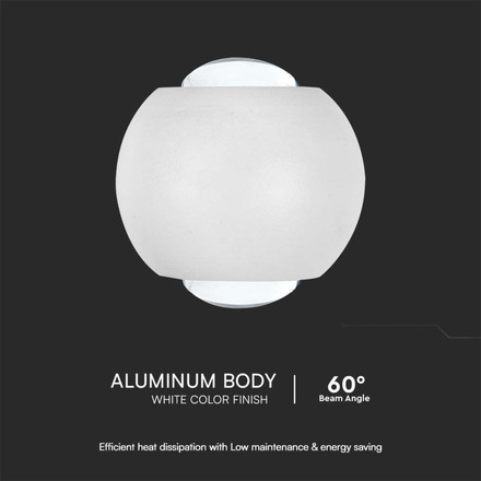 2W LED COB Downlight 4000K White Body