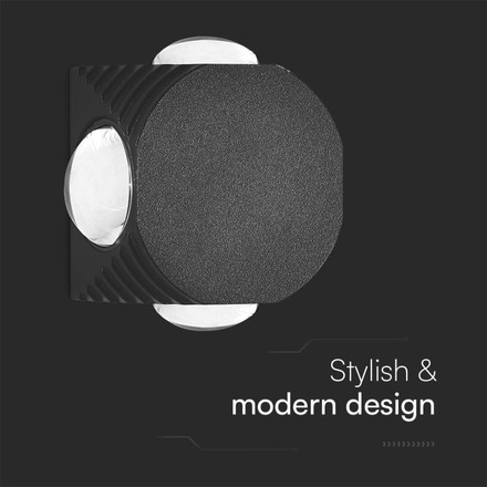 4W LED COB Downlight 3000K Black Body