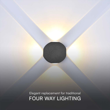 4W LED COB Downlight 4000K Black Body