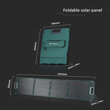 80W Foldable Solar Panel For Portable Power Station