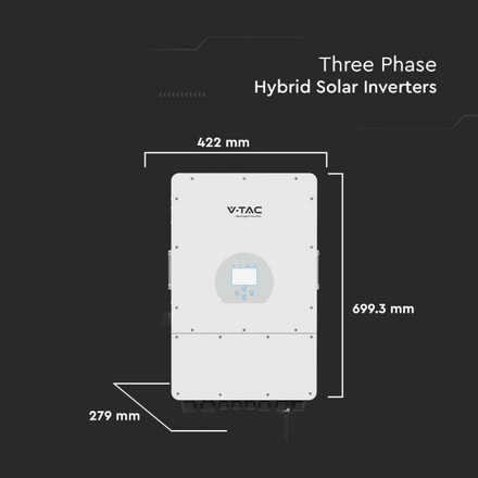 8kW Hybrid Solar Inverter Three Phase 380VAC Warranty 5+5YRS Optional 