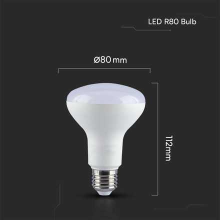 LED Крушка E27 10W 6400K R80 SAMSUNG ЧИП SKU 21137 V-TAC
