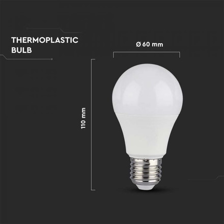 LED Bulb - SAMSUNG CHIP 10.5W E27 A58 Plastic 6400K