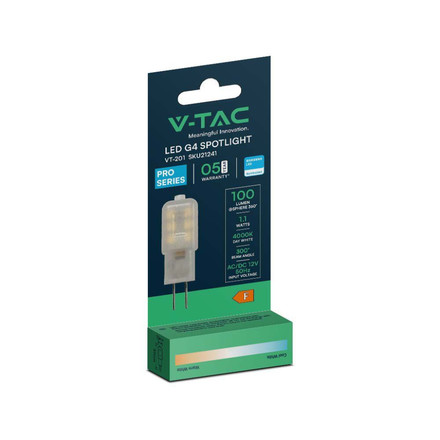 LED Spotlight SAMSUNG CHIP - G4 1.1W Plastic 6400K