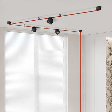 12W LED Magnetic Fabric Tracklight 38`D 3000K Sandy Black Body 3YRS Warranty