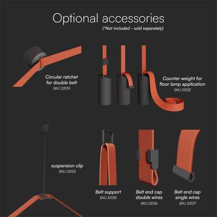 LED Магнитен Осветител Въже 20W 120 градуса 3000K Пясъчно Черно Тяло SKU 23109 V-TAC