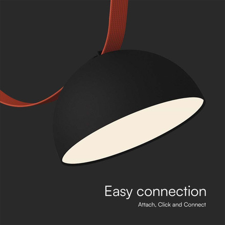 LED Магнитен Осветител Въже 20W 120 градуса 3000K Пясъчно Черно Тяло SKU 23109 V-TAC