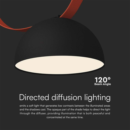 LED Магнитен Осветител Въже 20W 120 градуса 3000K Пясъчно Черно Тяло SKU 23109 V-TAC