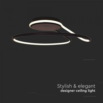 24W LED Designer Light Black 4000K