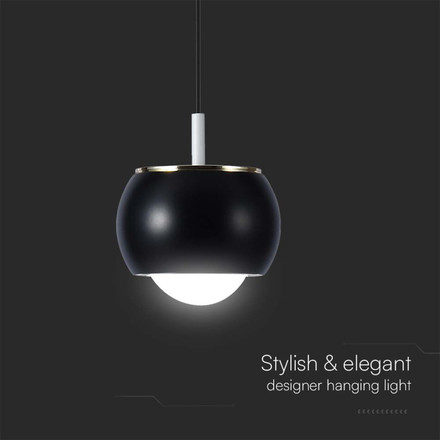 9W LED Designer Hanging Lamp (10*10*100CM) Black 4000K