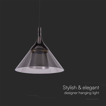 9W LED Designer Hanging Lamp (19.5*17.5*100CM) Black 4000K