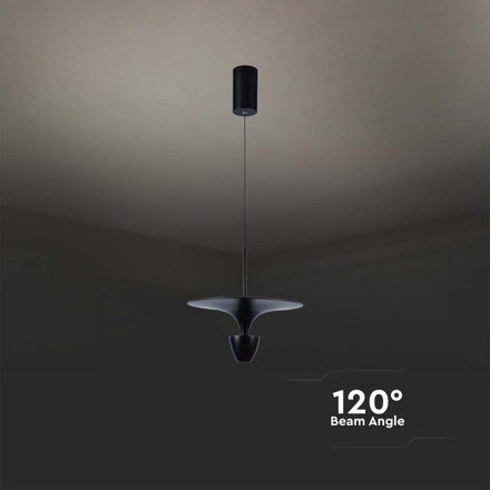 9W LED Designer Hanging Lamp (30*320*100CM) Black Body 4000K
