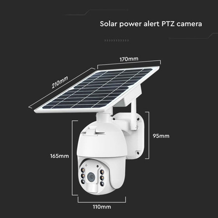 HD Соларна Смарт Камера със сензор Бяла SKU 11616 V-TAC